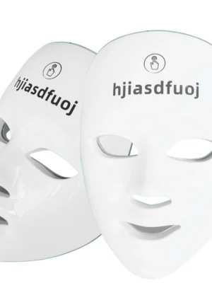 hjiasdfuoj  Red Light Therapy Mask for Face,  7+1 Colors LED Facial Skin Care Mask At Home, USB Rechargeable,Portable