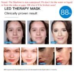 hjiasdfuoj  Red Light Therapy Mask for Face,  7+1 Colors LED Facial Skin Care Mask At Home, USB Rechargeable,Portable