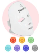 jihomiye   Red Light Therapy For Face, 7 Color Led Face Mask Light Therapy, Face Light therapy Device, Red Light Therapy, Adapt All Skin, Diminish Spots, Remove Wrinkles, Red light face mask